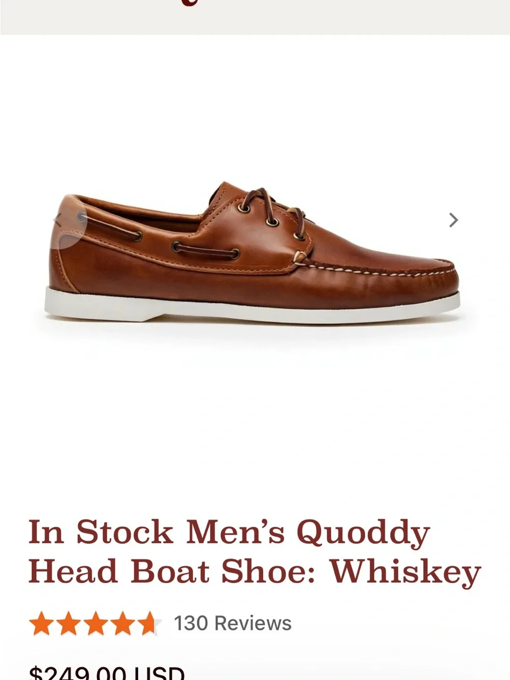 Quoddy Boat Shoe
